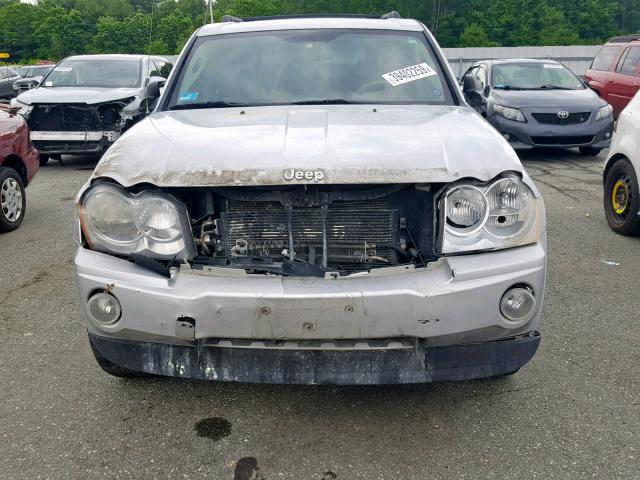 1J4HR48N66C226805 - 2006 JEEP GRAND CHER SILVER photo 9