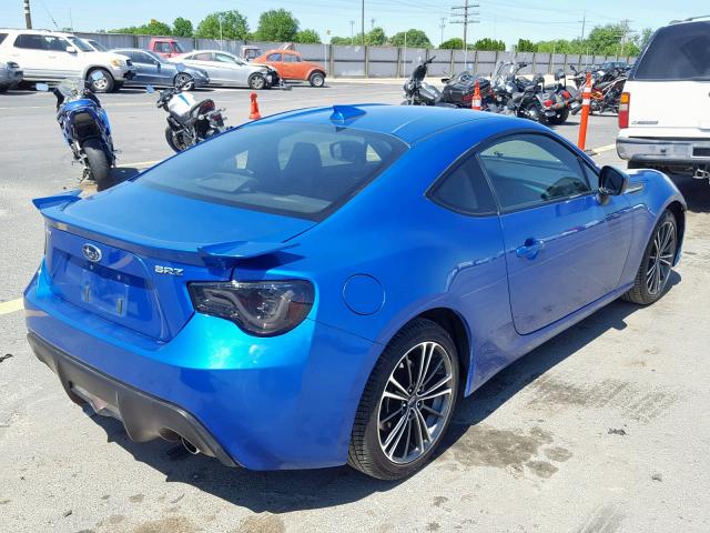 JF1ZCAC12E8606200 - 2014 SUBARU BRZ 2.0 LI BLUE photo 4