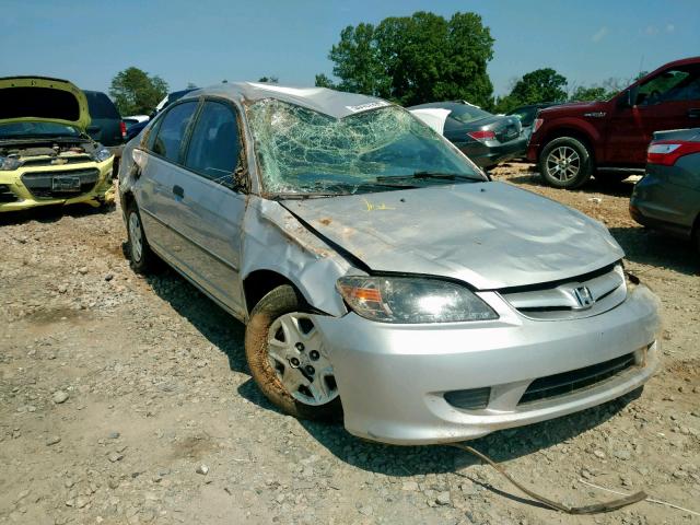 1HGES16344L004985 - 2004 HONDA CIVIC DX V GRAY photo 1