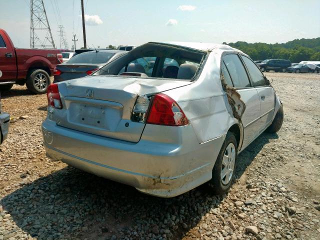 1HGES16344L004985 - 2004 HONDA CIVIC DX V GRAY photo 4