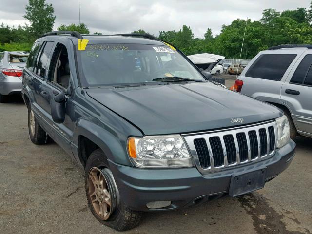 1J4GW48S42C254834 - 2002 JEEP GRAND CHER GREEN photo 1