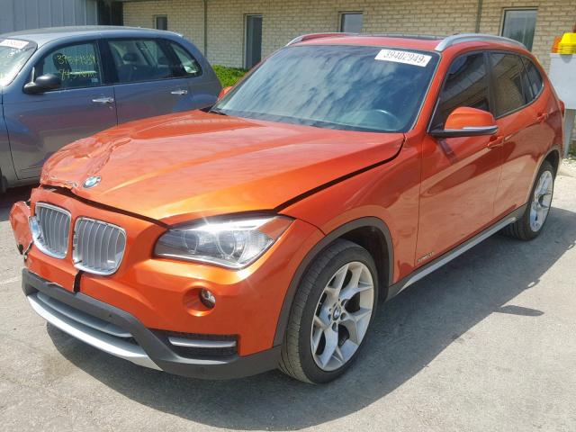 WBAVM1C51EVW51331 - 2014 BMW X1 SDRIVE2 ORANGE photo 2