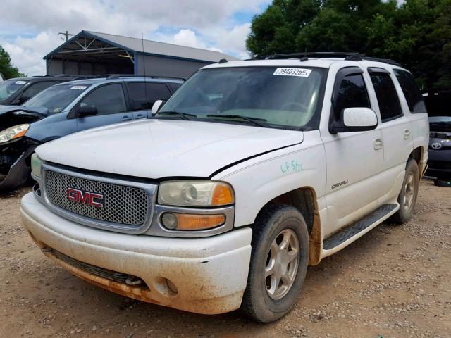 1GKEK63U04J133511 - 2004 GMC YUKON DENA WHITE photo 2