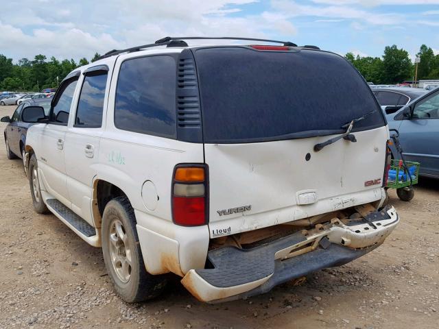 1GKEK63U04J133511 - 2004 GMC YUKON DENA WHITE photo 3