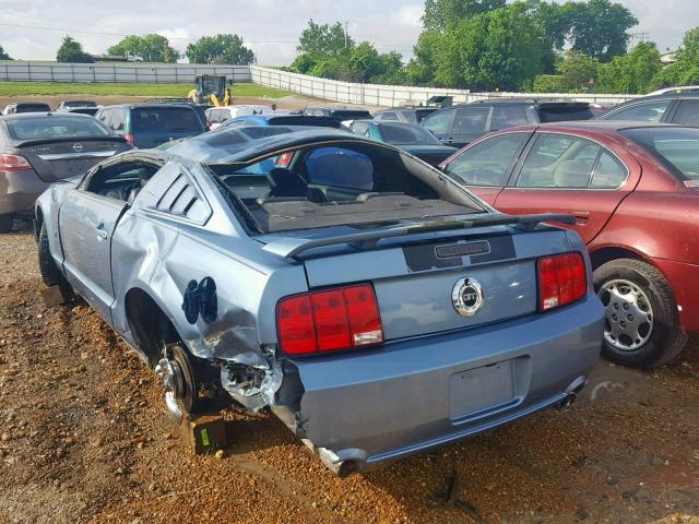 1ZVHT82H775277430 - 2007 FORD MUSTANG GT BLUE photo 3