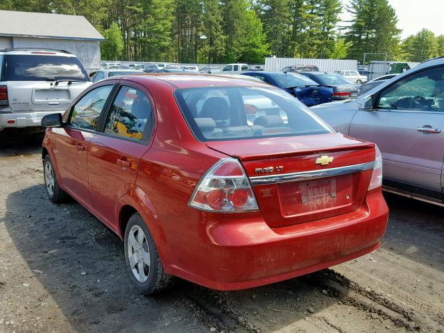 KL1TD5DE1BB226955 - 2011 CHEVROLET AVEO LS MAROON photo 3