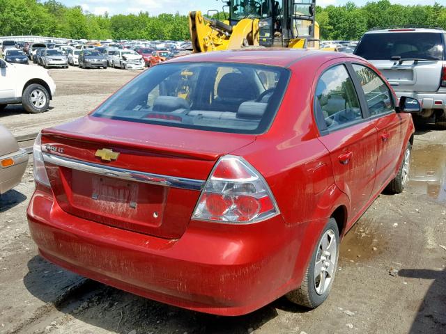 KL1TD5DE1BB226955 - 2011 CHEVROLET AVEO LS MAROON photo 4