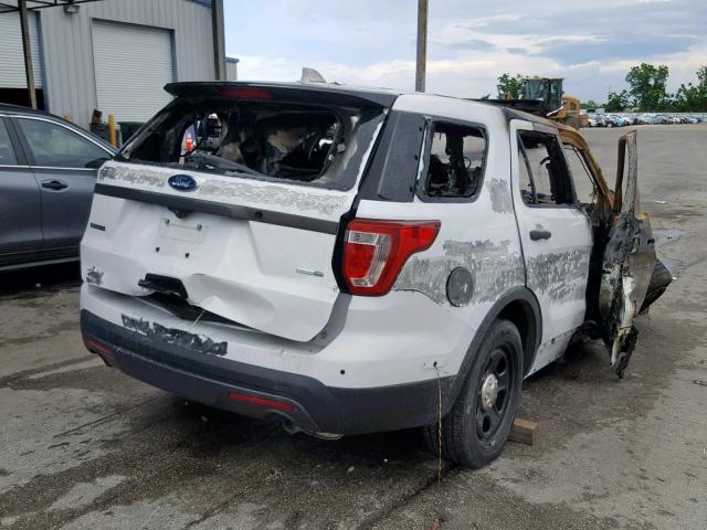 1FM5K8AR0GGA46789 - 2016 FORD EXPLORER P WHITE photo 4