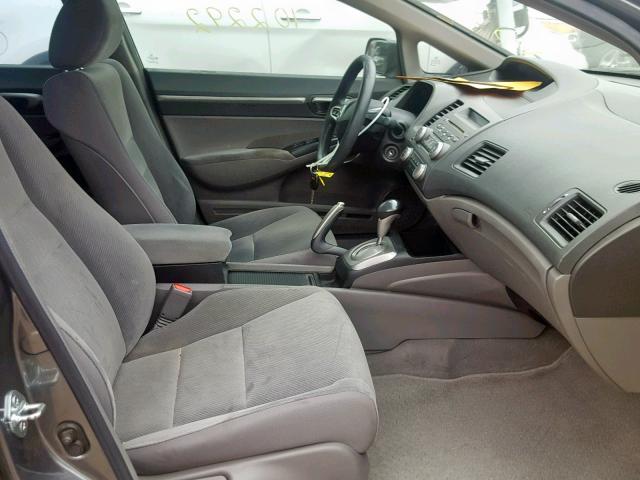 2HGFA16819H323753 - 2009 HONDA CIVIC EX GRAY photo 5