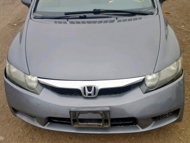 2HGFA16819H323753 - 2009 HONDA CIVIC EX GRAY photo 9