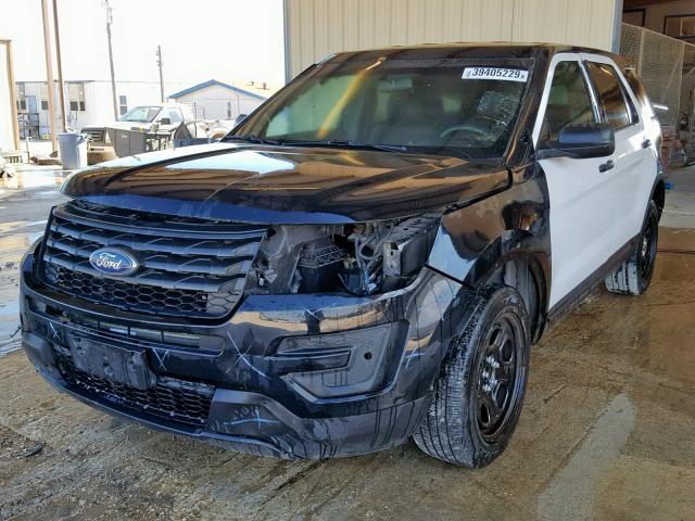 1FM5K8AR7HGB33655 - 2017 FORD EXPLORER P TWO TONE photo 2