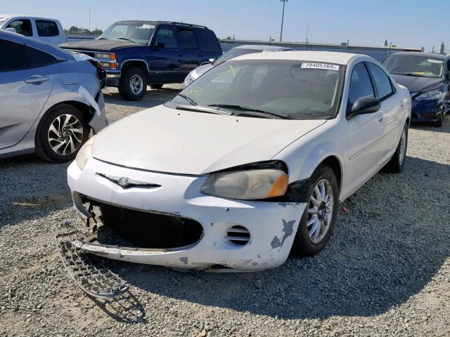 1C3EL46R02N101771 - 2002 CHRYSLER SEBRING LX WHITE photo 2