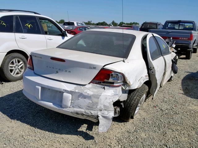 1C3EL46R02N101771 - 2002 CHRYSLER SEBRING LX WHITE photo 4