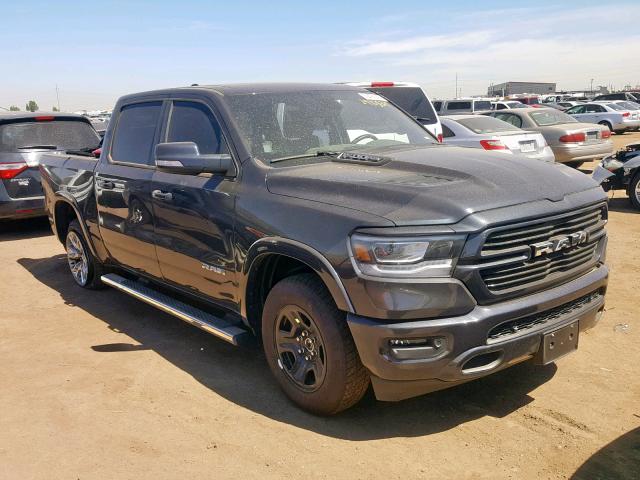 1C6SRFJT4KN573653 - 2019 RAM 1500 LARAM GRAY photo 1