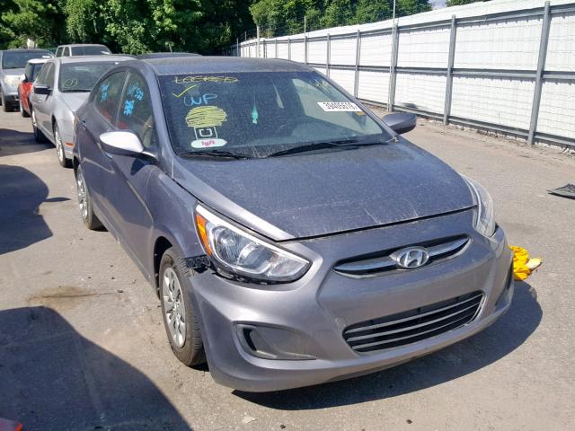 KMHCT4AE6GU112774 - 2016 HYUNDAI ACCENT SE GRAY photo 1