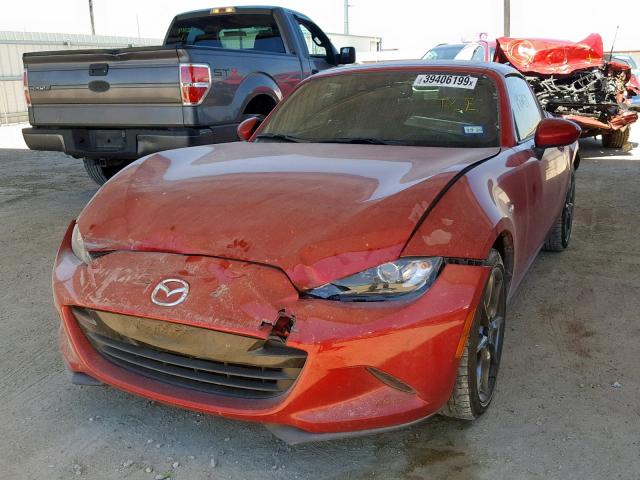 JM1NDAM76H0103586 - 2017 MAZDA MX-5 MIATA RED photo 2