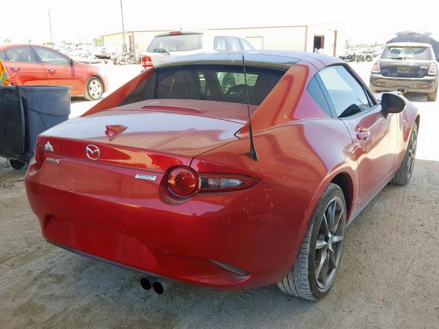 JM1NDAM76H0103586 - 2017 MAZDA MX-5 MIATA RED photo 4