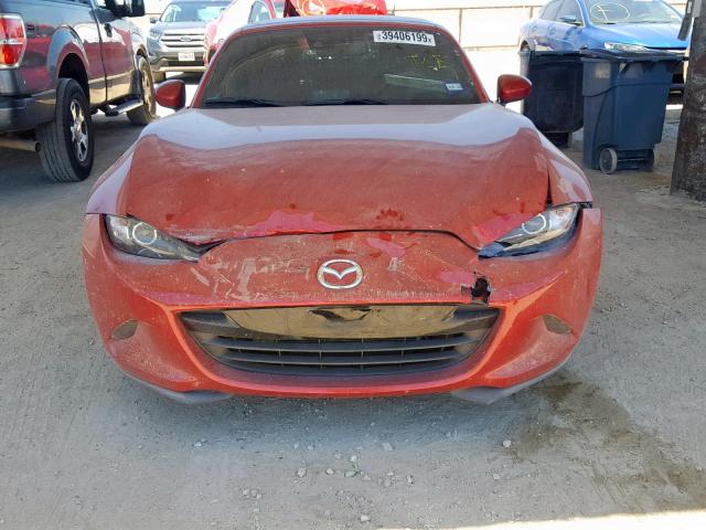 JM1NDAM76H0103586 - 2017 MAZDA MX-5 MIATA RED photo 9