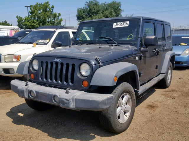 1J4GA39137L157999 - 2007 JEEP WRANGLER X BLACK photo 2