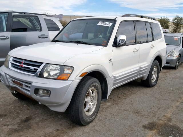 JA4MW51RX1J022667 - 2001 MITSUBISHI MONTERO LI WHITE photo 2