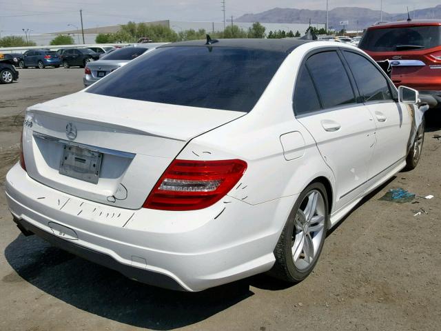 WDDGF4HB3DA819942 - 2013 MERCEDES-BENZ C 250 WHITE photo 4