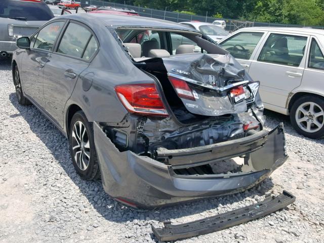 19XFB2F96DE061923 - 2013 HONDA CIVIC EXL 灰色 照片 3