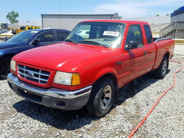 1FTYR14V02PB42525 - 2002 FORD RANGER SUP RED photo 2