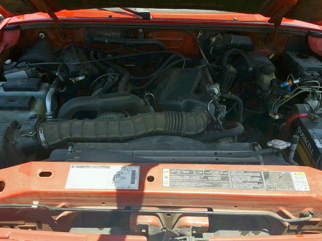 1FTYR14V02PB42525 - 2002 FORD RANGER SUP RED photo 7