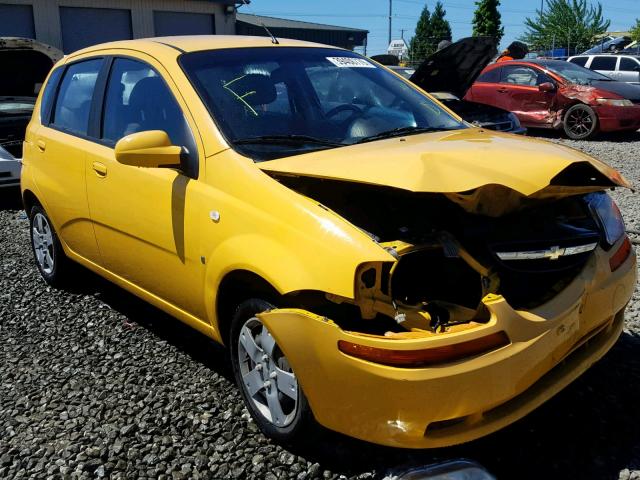 KL1TD66647B745095 - 2007 CHEVROLET AVEO BASE Sarı foto 1
