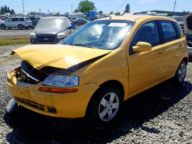KL1TD66647B745095 - 2007 CHEVROLET AVEO BASE Sarı foto 2