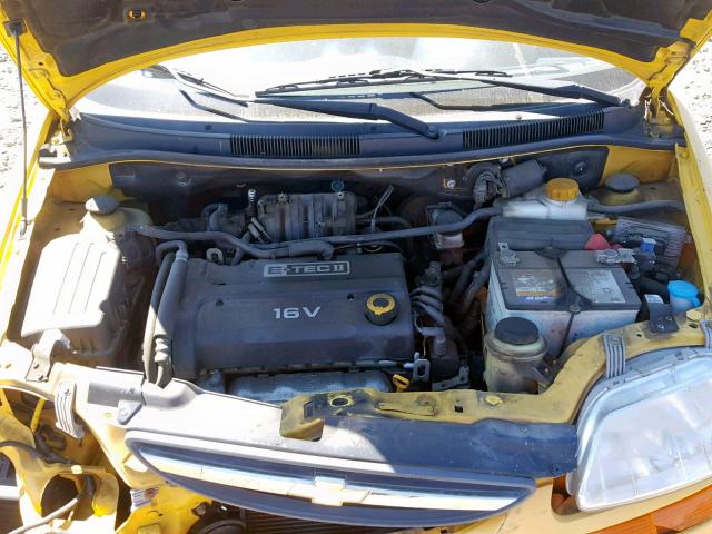 KL1TD66647B745095 - 2007 CHEVROLET AVEO BASE Sarı foto 7