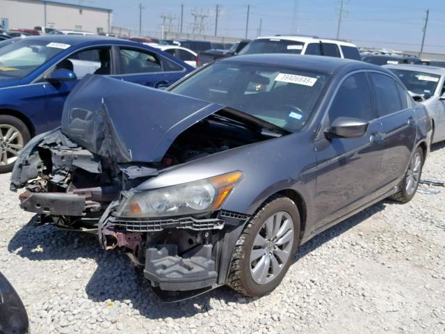 1HGCP2F81BA049918 - 2011 HONDA ACCORD EXL GRAY photo 2