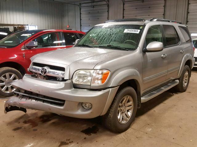 5TDBT48A85S247016 - 2005 TOYOTA SEQUOIA LI SILVER photo 2