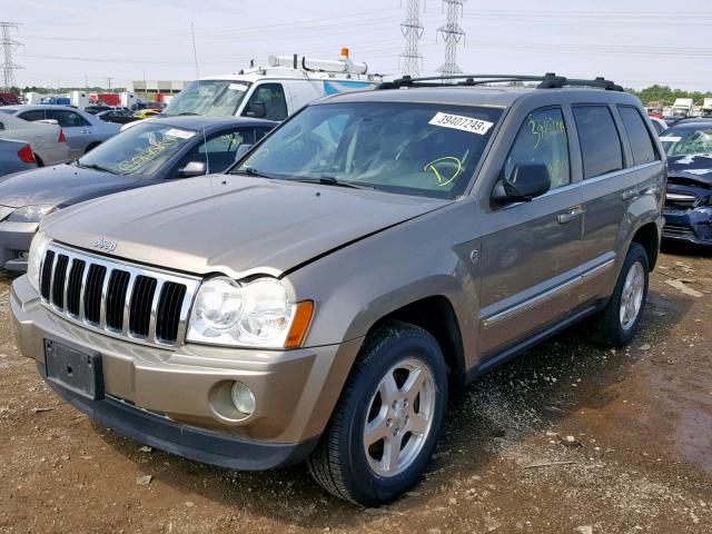 1J8HR58N55C692261 - 2005 JEEP GRAND CHER BEIGE photo 2