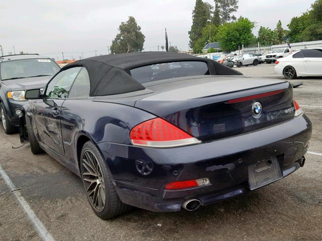 WBAEK13486CN75729 - 2006 BMW 650 I BLUE photo 3