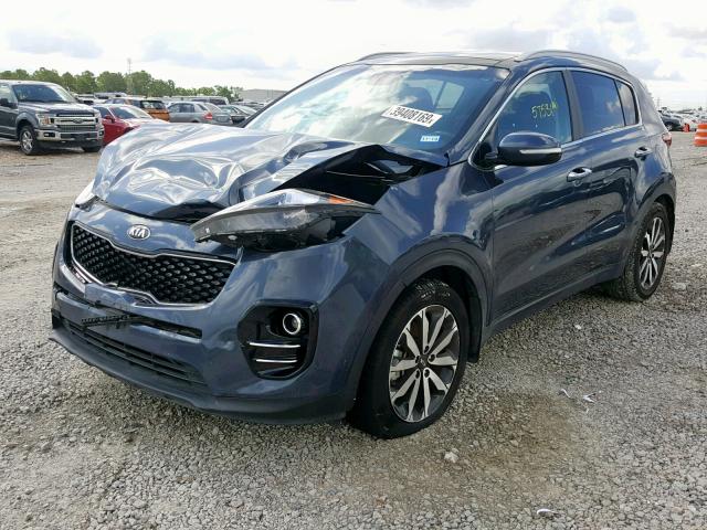 KNDPN3AC8H7172354 - 2017 KIA SPORTAGE E BLUE photo 2