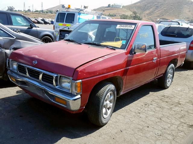 1N6SD11S6VC336290 - 1997 NISSAN TRUCK BASE RED photo 2