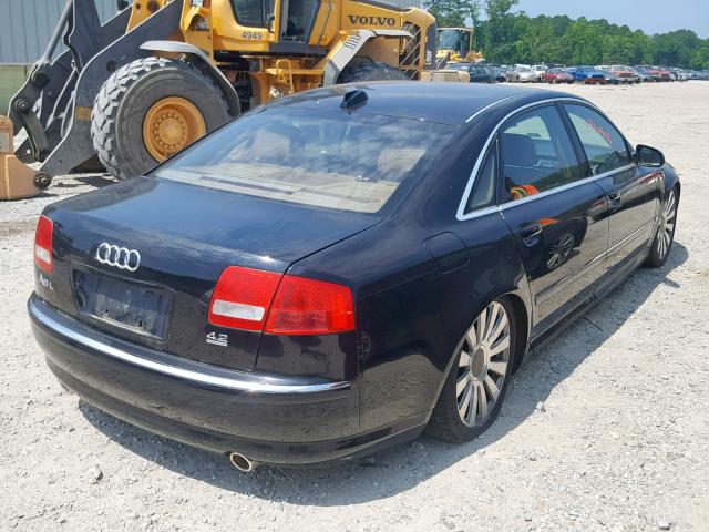 WAUML44E24N017054 - 2004 AUDI A8 L QUATT BLACK photo 4