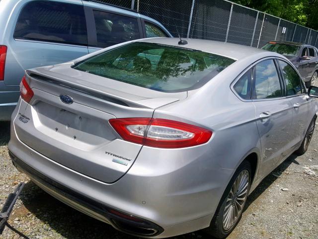 3FA6P0K95DR105520 - 2013 FORD FUSION TIT SILVER photo 4