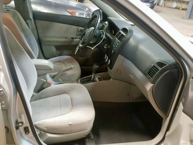 KNAFE121375409515 - 2007 KIA SPECTRA EX SILVER photo 5