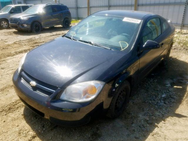 1G1AL15F177219204 - 2007 CHEVROLET COBALT LT BLACK photo 2