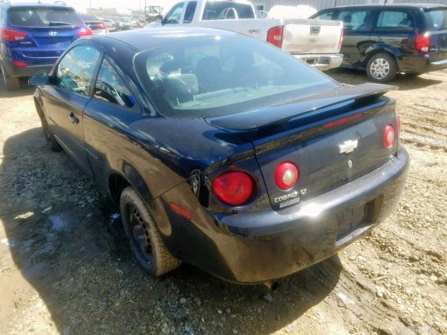 1G1AL15F177219204 - 2007 CHEVROLET COBALT LT BLACK photo 3