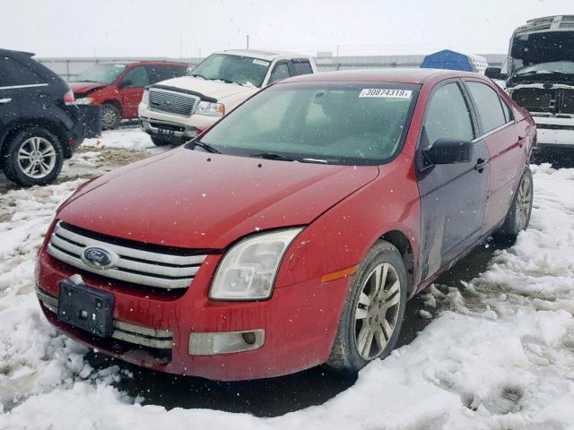 3FAHP08186R236096 - 2006 FORD FUSION SEL RED photo 2