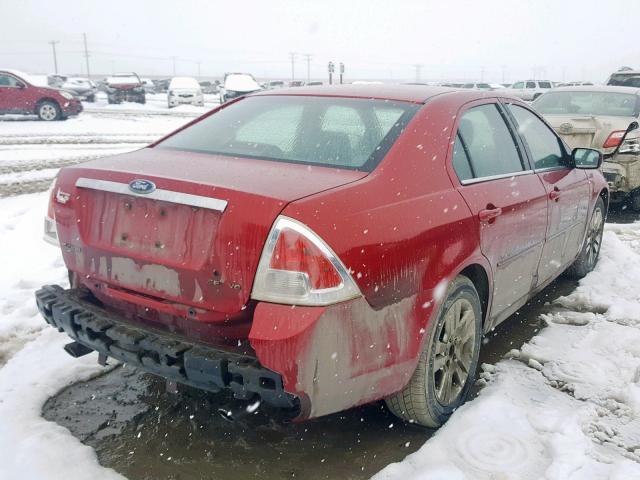 3FAHP08186R236096 - 2006 FORD FUSION SEL RED photo 4