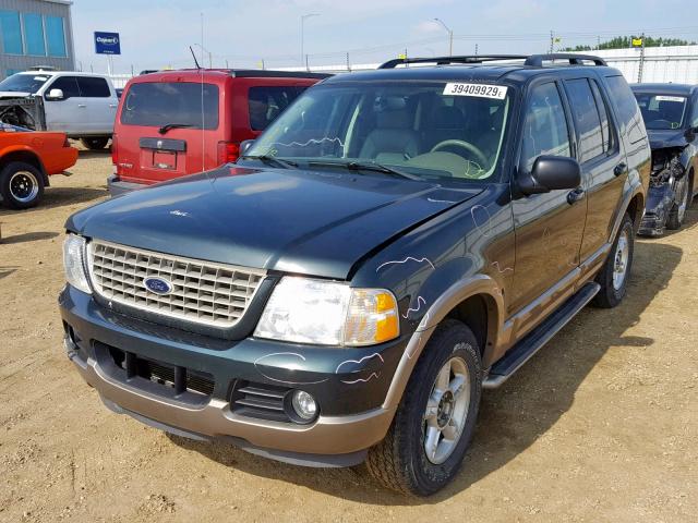 1FMZU74E93UA98660 - 2003 FORD EXPLORER E GREEN photo 2