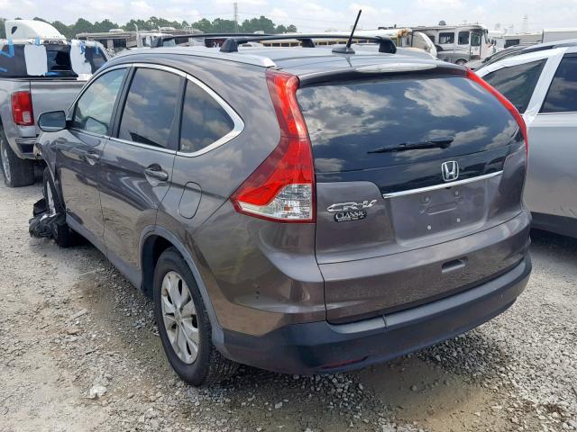 5J6RM3H74CL003897 - 2012 HONDA CR-V EXL GRAY photo 3