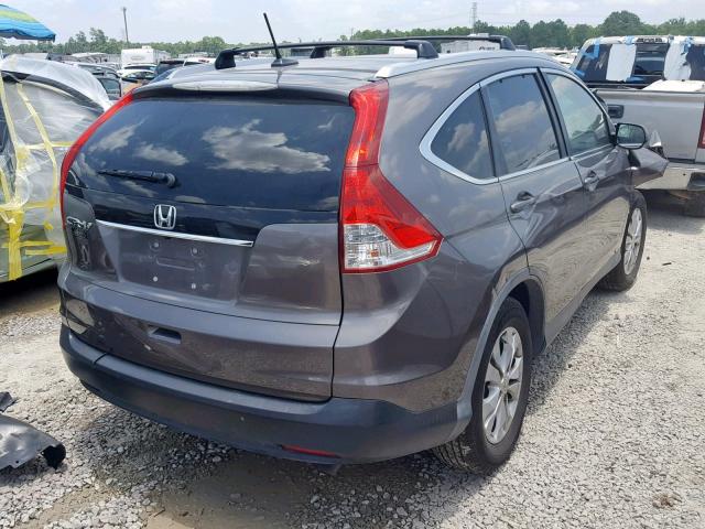 5J6RM3H74CL003897 - 2012 HONDA CR-V EXL GRAY photo 4