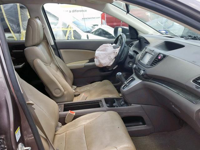 5J6RM3H74CL003897 - 2012 HONDA CR-V EXL GRAY photo 5