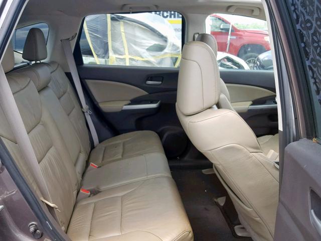 5J6RM3H74CL003897 - 2012 HONDA CR-V EXL GRAY photo 6