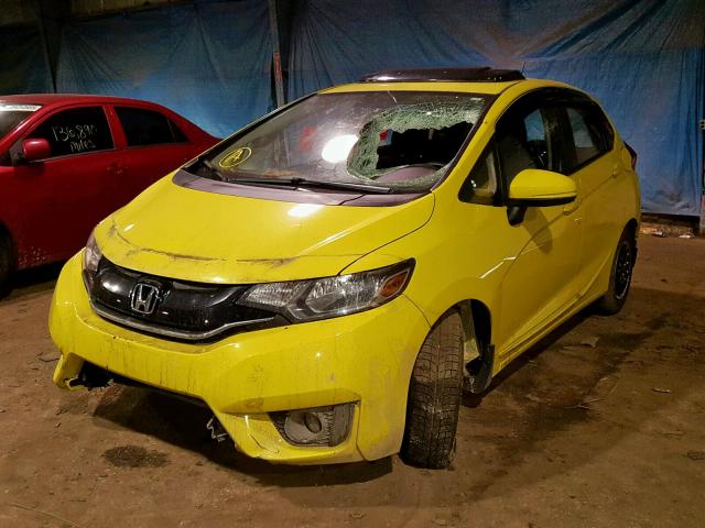 JHMGK5H7XGX038360 - 2016 HONDA FIT EX YELLOW photo 2